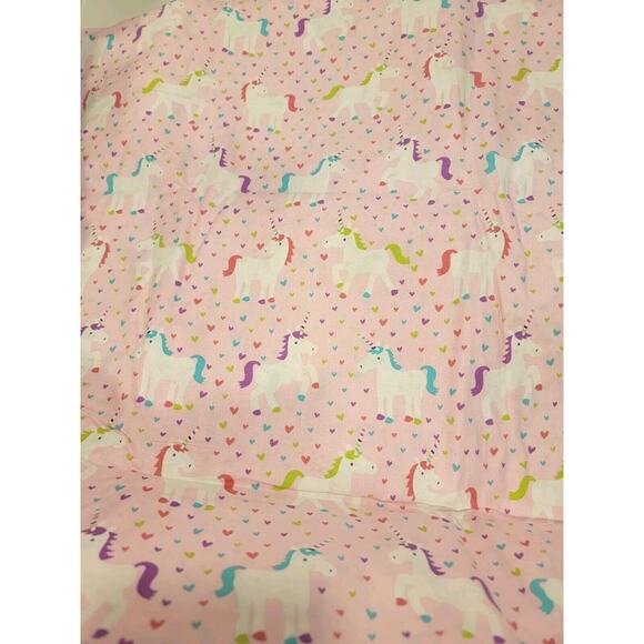 Unicorn Horse Hearts Cotton Pink Fabric 3 Yards New Sewing Quilting - Picture 1 of 4